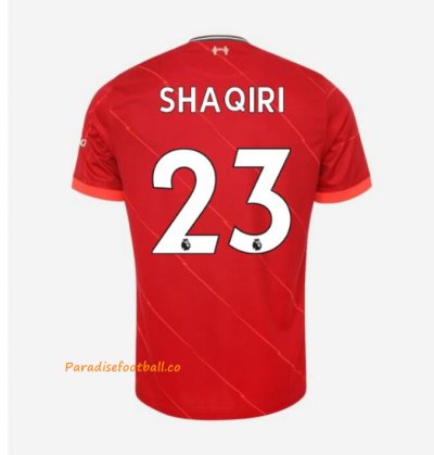 2021-22 Liverpool Home Soccer Jersey Shirt with SHAQIRI 23 printing