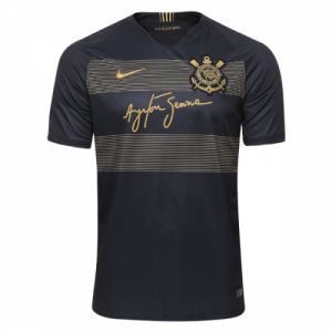 2018-19 SC Corinthians Third Away Black Soccer Jersey Shirt