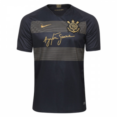 2018-19 SC Corinthians Third Away Black Soccer Jersey Shirt