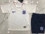 Kids England 2018 World Cup Home Soccer Kit (Jersey + Shorts)