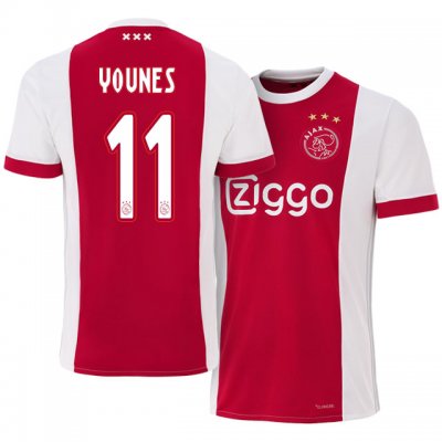 2017-18 Ajax #11 Amin Younes Home Soccer Jersey