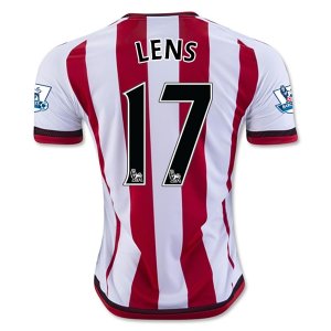 2015-16 Sunderland LENS #17 Home Soccer Jersey