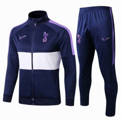 2019-20 Tottenham Hotspur Purple White Training Kits Jacket Top with pants