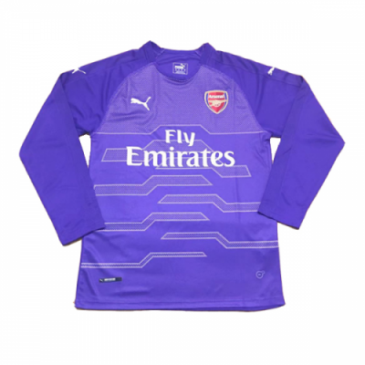 2018-19 Arsenal Purple Goalkeeper Long Sleeve Soccer Jersey Shirt