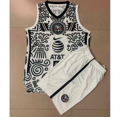 Kids 2021-22 Club America Third Away Soccer Kits Shirt With Shorts