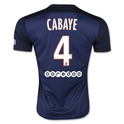 2015-16 PSG CABAYE #4 Home Soccer Jersey