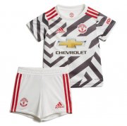 Kids 2020-21 Manchester United Third Away Soccer Youth Kits Shirt With Shorts