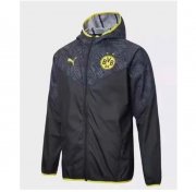 2021-22 Dortmund Black Windbreaker Hoodie Jacket