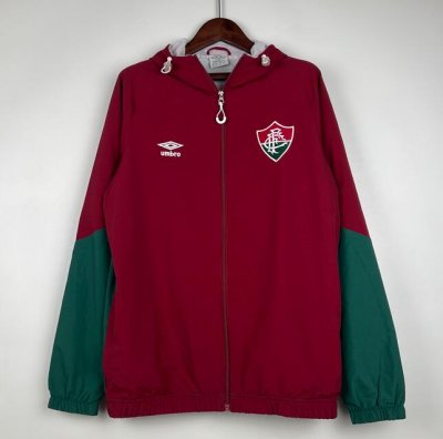 2023-24 Fluminense FC Red Green Windbreaker Jacket