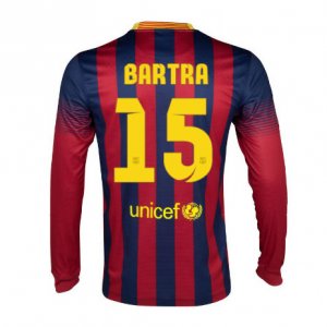 13-14 Barcelona #15 Bartra Home Long Sleeve Soccer Jersey Shirt 13-14 Barcelona #15 Bartra Home Long Sleeve Soccer Jersey Shirt
