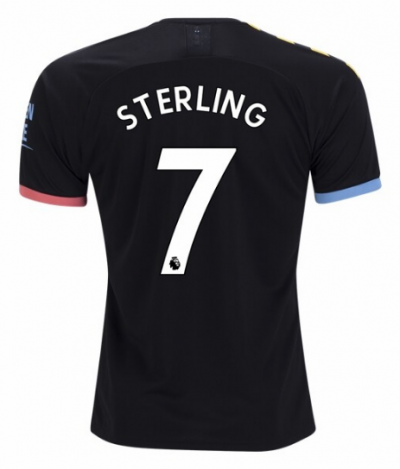 2019-20 Manchester City Away Soccer Jersey Shirt Sterling #7