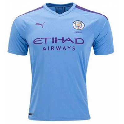 2019-20 Manchester City Home Soccer Jersey Shirt Player Version