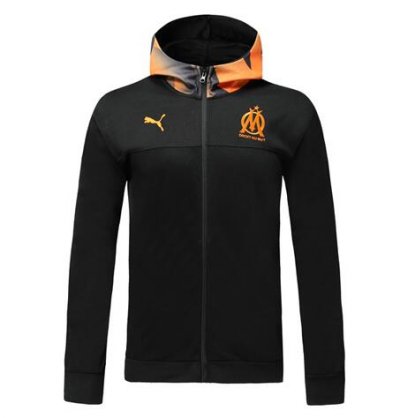 2019-20 Marseille Black Hoodie Jacket