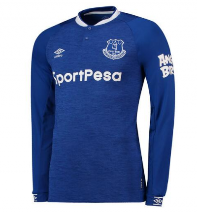 2018-19 Everton Long Sleeve Home Soccer Jersey Shirt