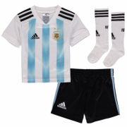 Kids Argentina 2018 world cup Home Whole Kits