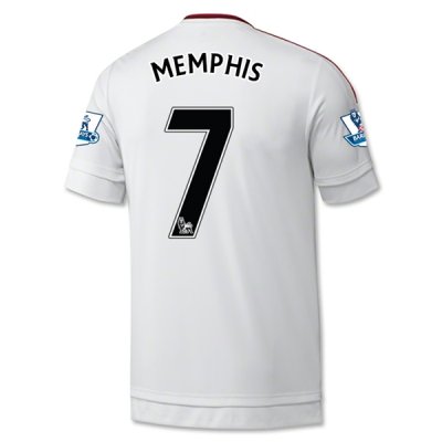 2015-16 Manchester United MEMPHIS #7 Away Soccer Jersey