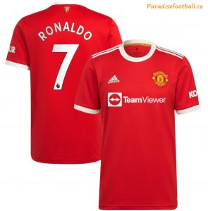 2021-22 Manchester United Home Soccer Jersey Shirt Ronaldo #7