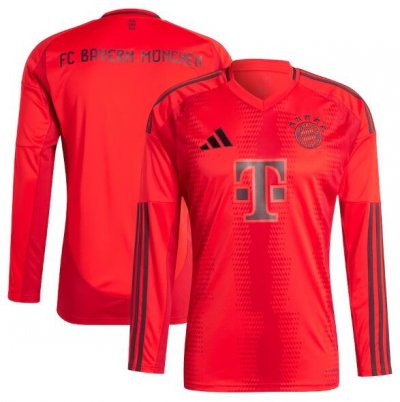 2024-25 Bayern Munich Home Long Sleeve Soccer Jersey Shirt