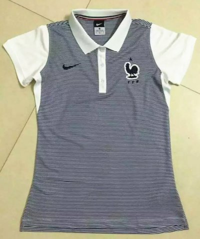 2016 Euro Cup France Blue Women's Polo Shirt
