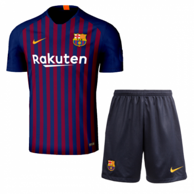 2018-19 Barcelona Home Soccer Jersey Kit (Shirt + Shorts)