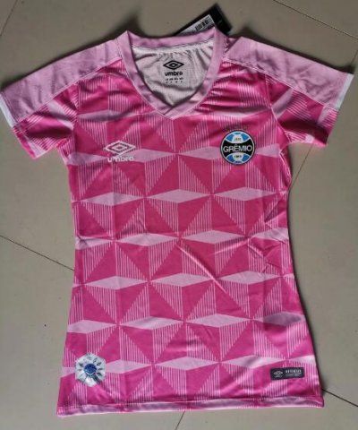2019-20 Gremio Women Pink Soccer Jersey Shirt