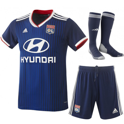 2019-20 Olympique Lyonnais Away Soccer Jersey Set (Shirt + Shorts + Socks)