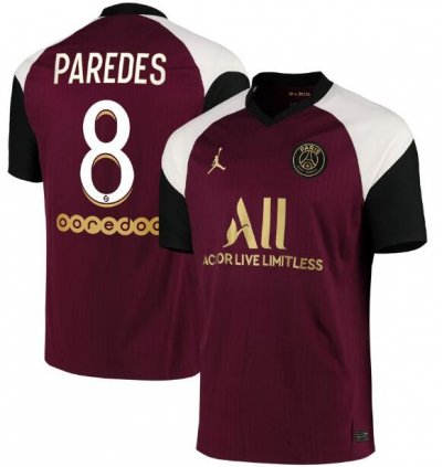 2020-21 PSG Third Away Soccer Jersey Shirt L.Paredes 8