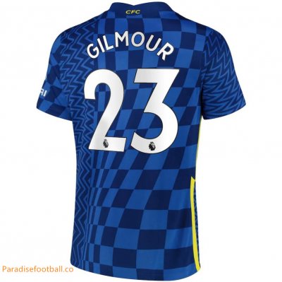 2021-22 Chelsea Home Soccer Jersey Shirt Gilmour 23 printing