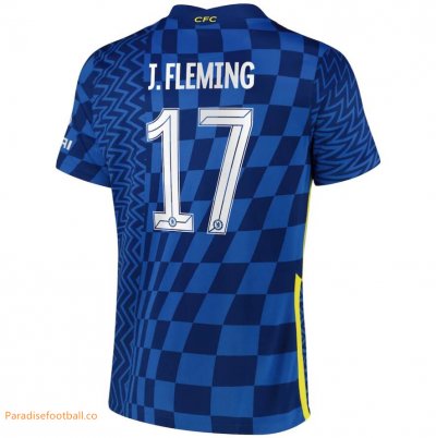 2021-22 Chelsea Cup Home Soccer Jersey Shirt with J.Fleming 17 printing