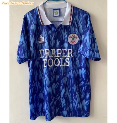 1992 Southampton Retro Blue Away Soccer Jersey Shirt