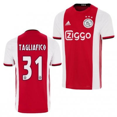 2019-20 Ajax Home Soccer Jersey Shirt Nicolas Tagliafico 31