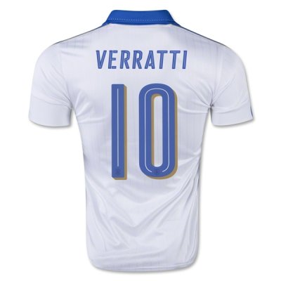 2015-16 Italy VERRATTI 10 Away Soccer Jersey
