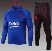 Kids 2019-20 Barcelona Blue Sweat Shirt Training Kits