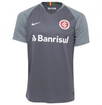 2018-19 SC Internacional Away Gray Soccer Jersey Shirt