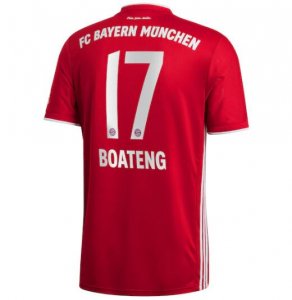 2020-21 Bayern Munich Home Soccer Jersey Shirt Boateng 17