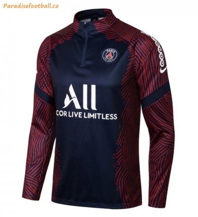 2021-22 PSG Navy Red Training Sweatshirt
