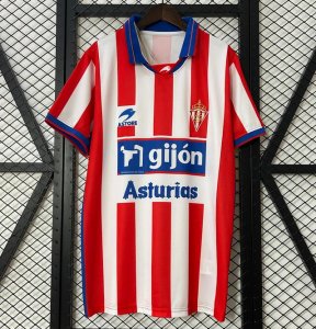 2001-02 Sporting Gijon Retro Home Soccer Jersey Shirt