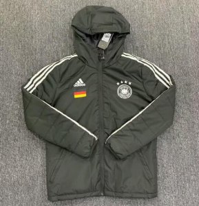 2020-21 Germany Black Cotton Warn Coat