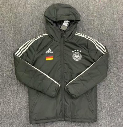 2020-21 Germany Black Cotton Warn Coat