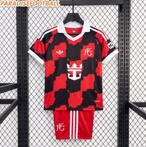 2026-27 Fulham FC Away Kids Soccer Kits Shirt With Shorts
