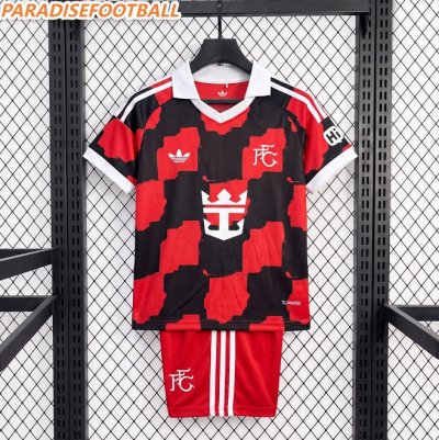 2026-27 Fulham FC Away Kids Soccer Kits Shirt With Shorts