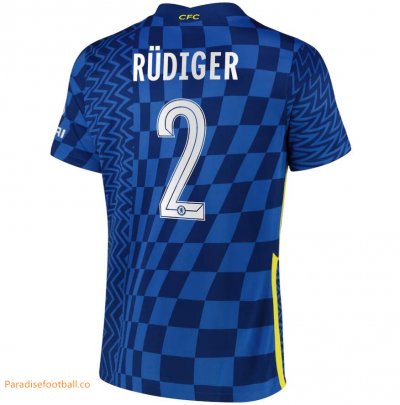 2021-22 Chelsea Cup Home Soccer Jersey Shirt with Rüdiger 2 printing