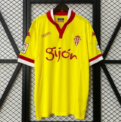 2015-16 Sporting Gijon Retro Away Soccer Jersey Shirt