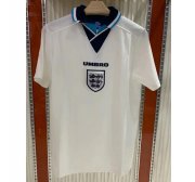 1996 England Retro Home Soccer Jersey Shirt
