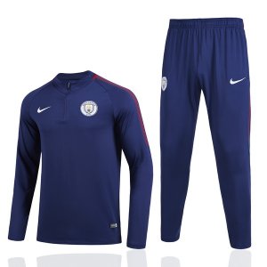 2017-18 Manchester City Blue Soccer Tracksuit
