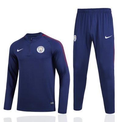 2017-18 Manchester City Blue Soccer Tracksuit