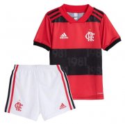 2021-22 Kids Flamengo Home Soccer Kits Shirt With Shorts