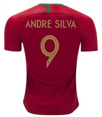 2018 World Cup Portugal Home Andre Silva #9 Soccer Jersey Shirt