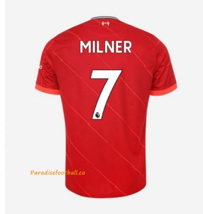 2021-22 Liverpool Home Soccer Jersey Shirt with MILNER 7 printing