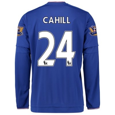 2015-16 Chelsea CAHILL #24 LS Home Soccer Jersey